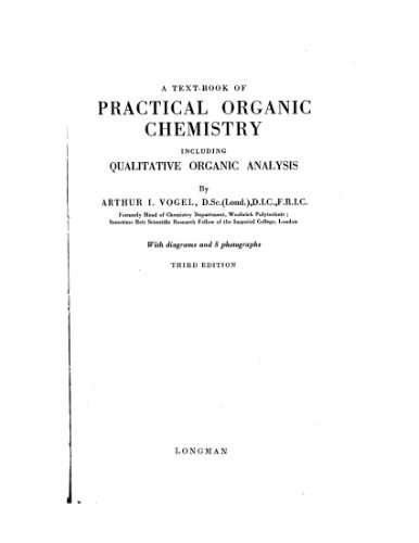 خرید و دانلود نسخه کامل کتاب A text-book of Practical organic chemistry