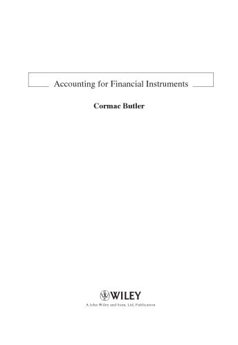 خرید و دانلود نسخه کامل کتاب Accounting for Financial Instruments