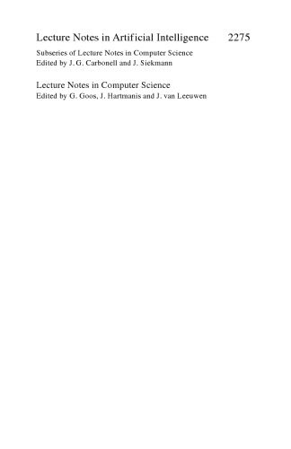 خرید و دانلود نسخه کامل کتاب Advances in Soft Computing — AFSS 2002: 2002 AFSS International Conference on Fuzzy Systems Calcutta, India, February 3–6, 2002 Proceedings