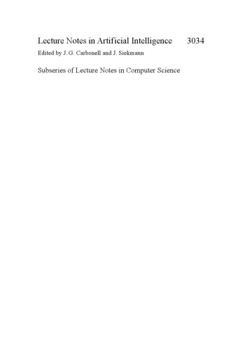 خرید و دانلود نسخه کامل کتاب Advances in Web Intelligence: Second International Atlantic Web Intelligence Conference, AWIC 2004, Cancun, Mexico, May 16-19, 2004. Proceedings