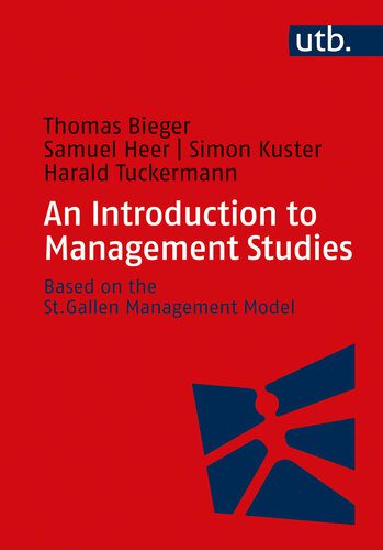 خرید و دانلود نسخه کامل کتاب An Introduction to Management Studies: Based on the St. Gallen Management Model