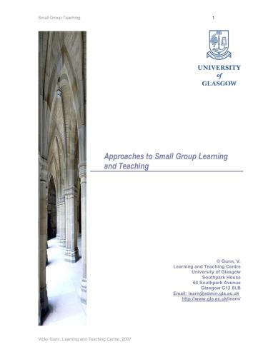 خرید و دانلود نسخه کامل کتاب Approaches to Small Group Learning and Teaching