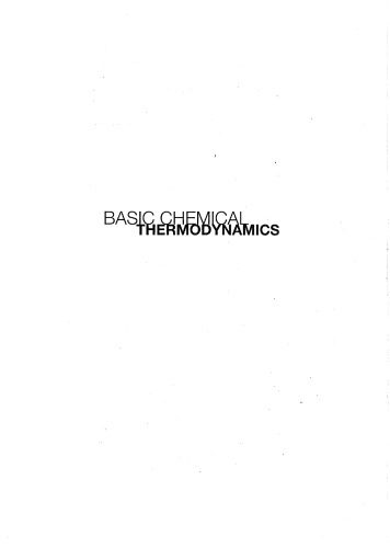 خرید و دانلود نسخه کامل کتاب Basic Chemical Thermodynamics (Fifth Edition)