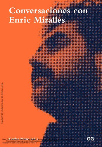 خرید و دانلود نسخه کامل کتاب Conversaciones con Enric Miralles