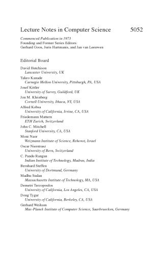 خرید و دانلود نسخه کامل کتاب Coordination Models and Languages: 10th International Conference, COORDINATION 2008, Oslo, Norway, June 4-6, 2008. Proceedings