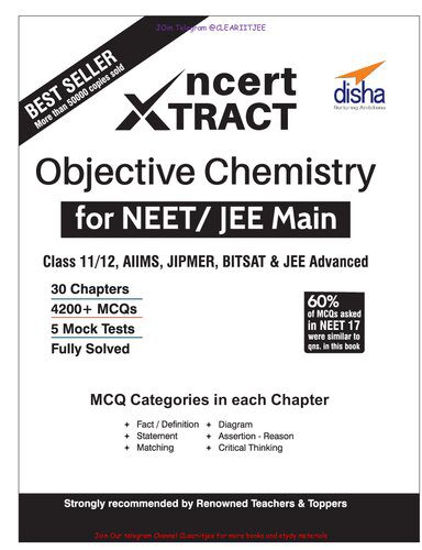 خرید و دانلود نسخه کامل کتاب Disha NCERT Xtract errorless Objective Chemistry IIT JEE AIIMS JIPMER BITSAT KVPY NSEC Competitive Engineering Entrance Exams
