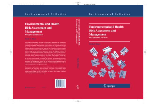 خرید و دانلود نسخه کامل کتاب Environmental and Health Risk Assessment and Management: Principles and Practices
