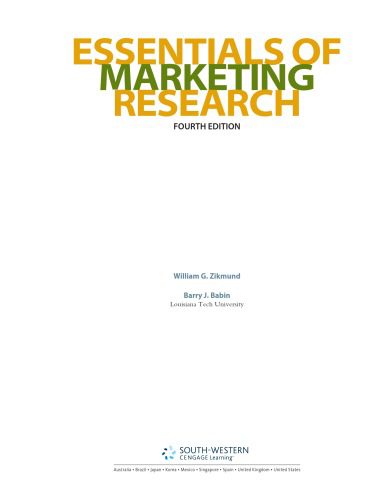 خرید و دانلود نسخه کامل کتاب Essentials of Marketing Research , Fourth Edition