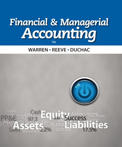 خرید و دانلود نسخه کامل کتاب Financial and Managerial Accounting
