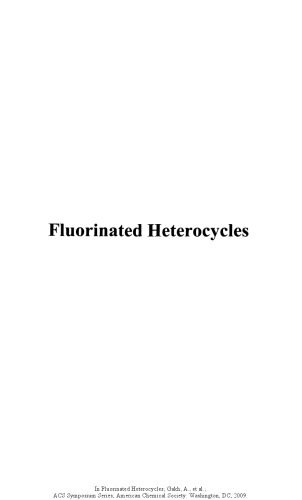 خرید و دانلود نسخه کامل کتاب Fluorinated Heterocycles