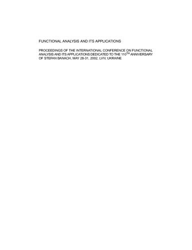 خرید و دانلود نسخه کامل کتاب Functional Analysis and its Applications