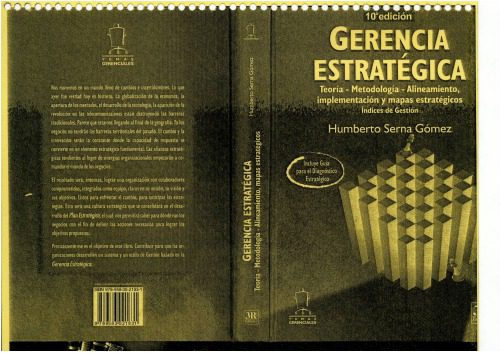 خرید و دانلود نسخه کامل کتاب Gerencia estratégica, teoría, metodología, alineamiento, implementación y mapas estratégico, índices de gestión