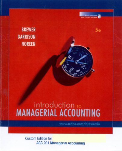خرید و دانلود نسخه کامل کتاب Introduction to Managerial Accounting