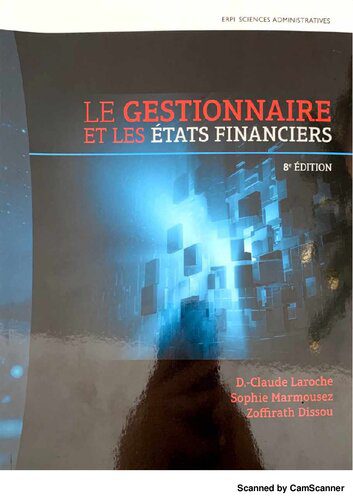 خرید و دانلود نسخه کامل کتاب Le gestionnaire et les états financiers
