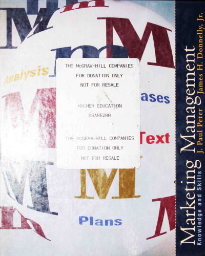 خرید و دانلود نسخه کامل کتاب Marketing Management: Knowledge and Skills
