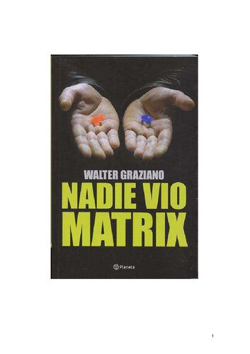 خرید و دانلود نسخه کامل کتاب Nadie vio Matrix