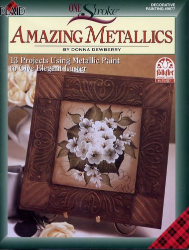 خرید و دانلود نسخه کامل کتاب One stroke amazing metallics: 13 projects using metallic paint to give elegant luster
