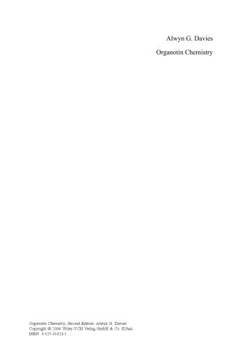 خرید و دانلود نسخه کامل کتاب Organotin Chemistry