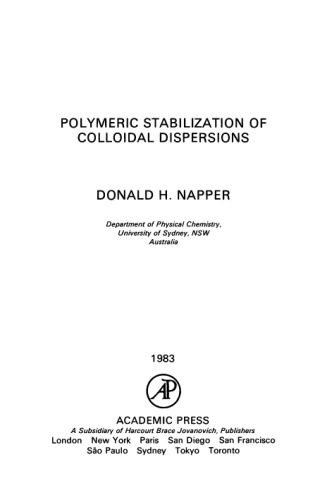 خرید و دانلود نسخه کامل کتاب Polymeric Stabilization of Colloidal Dispersions