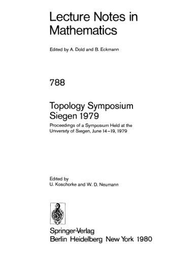خرید و دانلود نسخه کامل کتاب Topology Symposium Siegen 1979