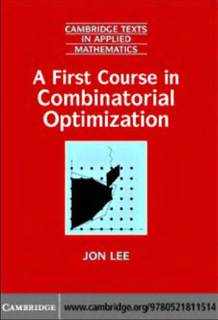 دانلود کتاب A first course in combinatorial optimization