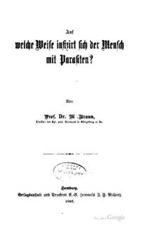 دانلود کتاب Auf welche Weise infiziert sich der Mensch mit Parasiten?