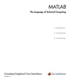 دانلود کتاب Creating Graphical User Interfaces Matlab Version 7