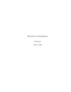 دانلود کتاب Elements of Astrophysics